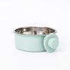 Prevent Spilling and Can Be Fixed for Hanging. Stainless Steel Drinking Bowl for Dog Cage and Pet Bowl in One.