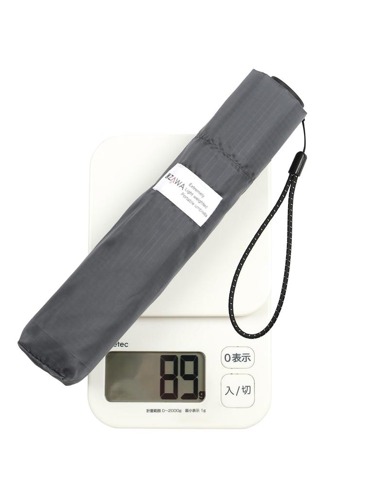 KIZAWA Folding Lightest Carbon 6 Check 60cm Ultra 365 Days a Mini Perfect for Rainy Season Umbrella, Fiber, Ribs, 89g-139g, Men's/Women's Pattern,