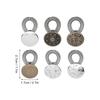 24pcs Metal Jeans Expander Button Elastic Spring Pants Waist Extender  For Skirts Trousers