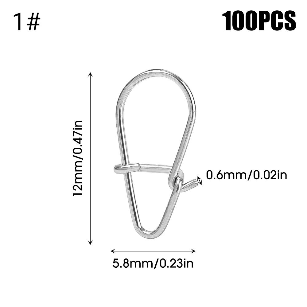 

100 шт., подвесные оснастки из нержавеющей стали для рыбалки, овальные разъемные кольца, разъем с быстрым замком, высококачественные поворотные снасти для ствола 9kg(100pcs)