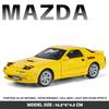 1/32 Mazda RX7 Alloy Car Model Diecast Toys Vehicles Children Boys Gift Sound and Light Collection Miniature Voiture Home Decor
