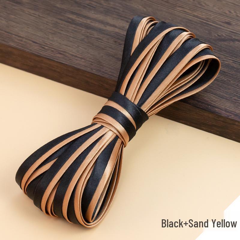 Hengmeihe Cheongsam Saténové lemování - 1 cm Pásky lemování v barvě pro oděvní doplňky