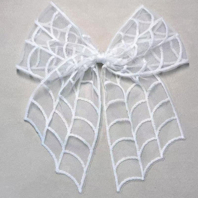 

1pc Punk Style Halloween Bat Mesh Bow Mysterious Black Heavy Duty Hair Clip Niche Design High-end Back Of The Head Hair Clip