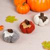 Soft Durable Knit Pumpkins Set For Thanksgiving Table Window Decorations Fall Harvests Party Supplies
