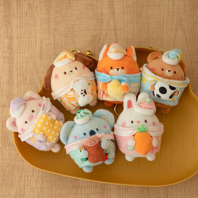 Bear Cute Rabbit  Pig Fox Koala Pajamas Sleeping Design Plush Pendant Toy