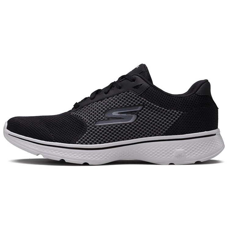 Skechers Go Walk 4 Тканевые Удобные Амортизирующие Прочные Дышащие Легкие Низкие Повседневные Кроссовки Мужские 54150-BKGY 42