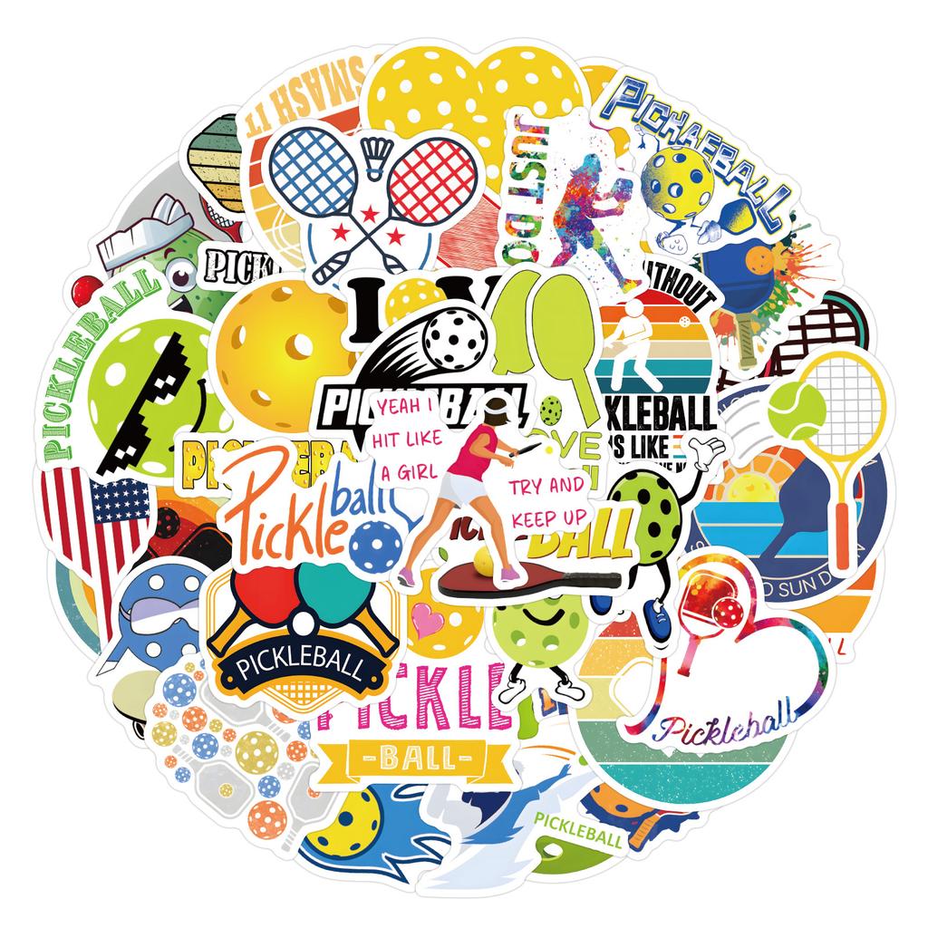 55 Pieces of Peck Ball Cartoon Stickers Refrigerator Luggage Cabinet Cup Notebook Waterproof Stickers