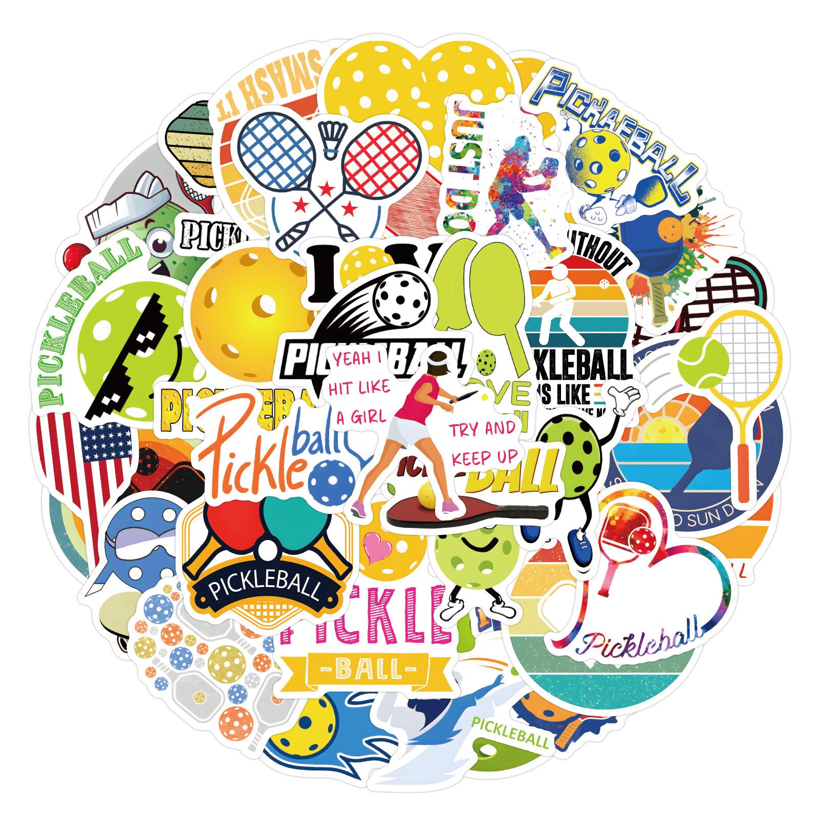 

55 Pieces of Peck Ball Cartoon Stickers Refrigerator Luggage Cabinet Cup Notebook Waterproof Stickers