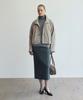 VERDEMAR Volume Suede Button Blouson_Grey