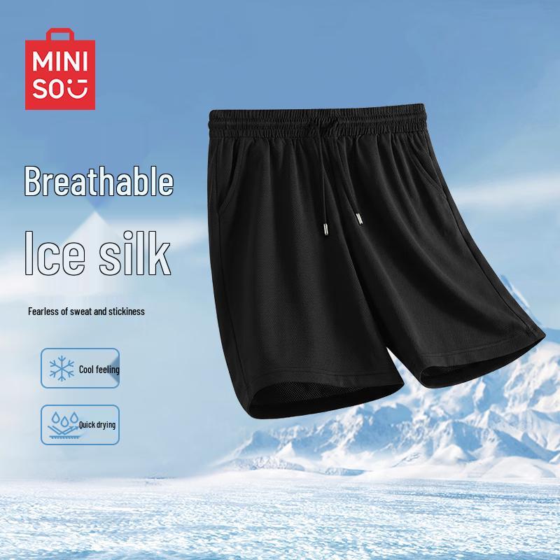 MINISO Men s Quick-Dry Mesh Sport Shorts M