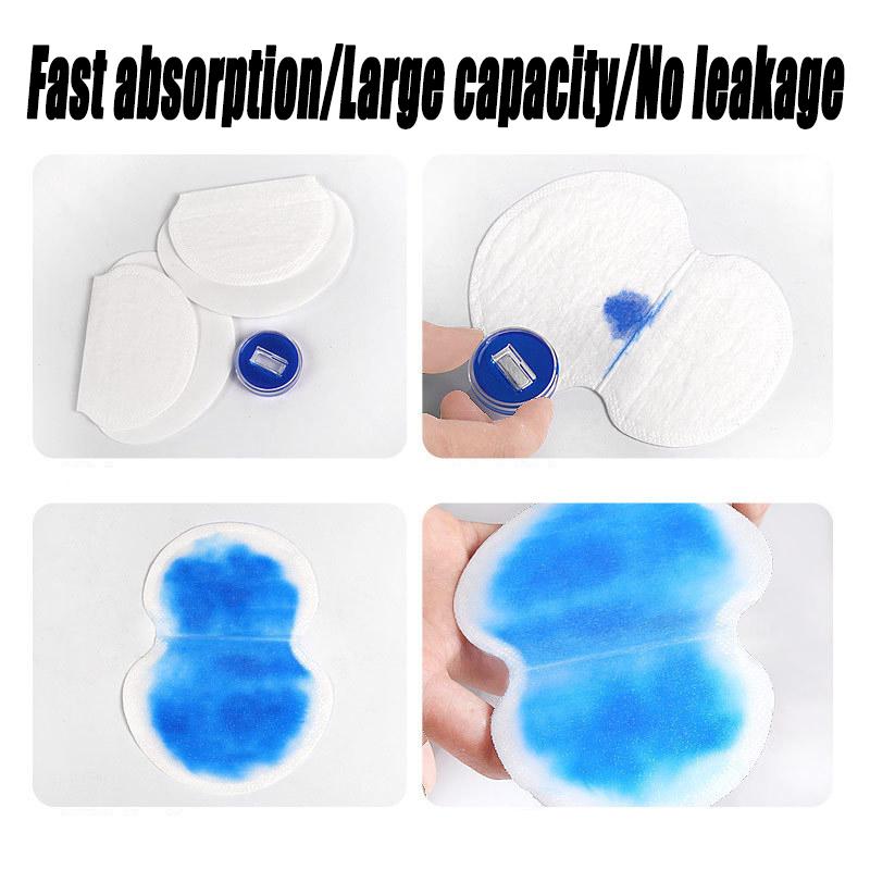 50Pcs Armpit Sweat Pads Underarm Ultra-thin Breathable Disposable Pad Summer Armpit Care Absorbing Deodorant Pads for Women Men