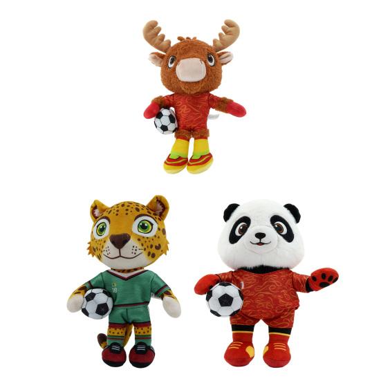 Soccer Mascot Plush Doll, FIFA Fans, Cute Collectible Memorabilia Plush for Figures for Home Decor Travel