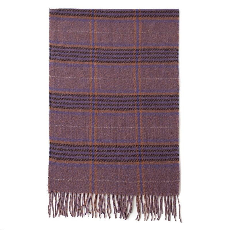 Imitation Cashmere Plaid Printed Tassel Scarf High End Women's New Soft and Warm Scarf