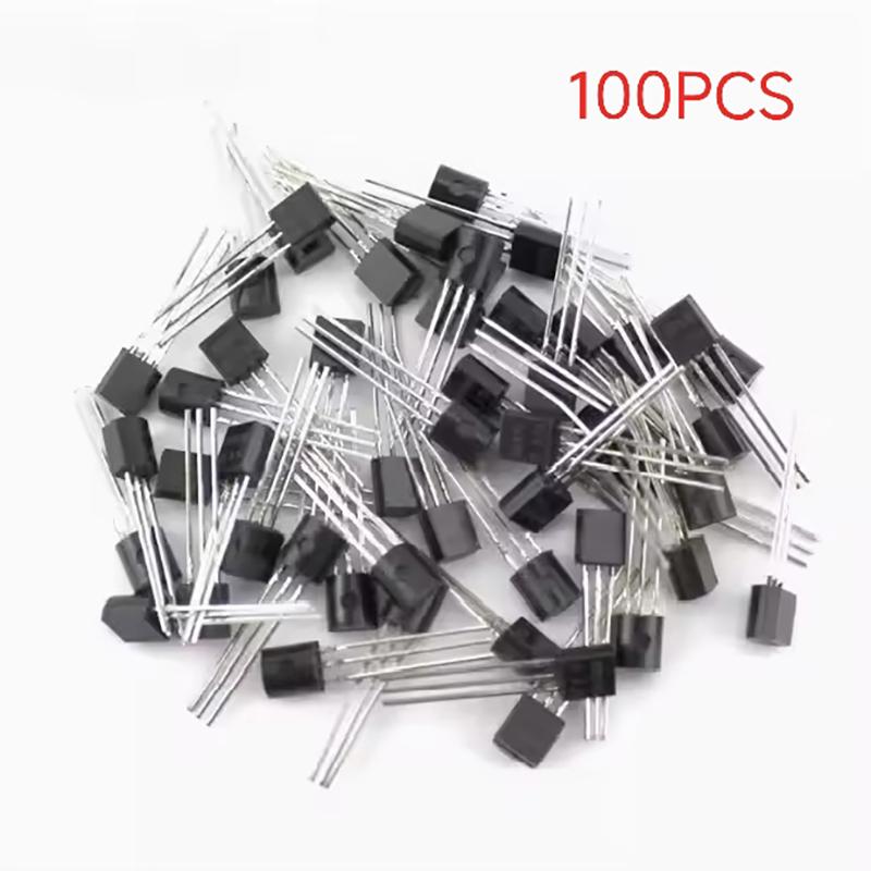 50/100 Stück Direkt gesteckte Transistor-Set 2N2222 To92 Npn 30V 800mA Transistoren Elektronik-Kit DIY Zubehör