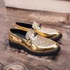 New Autumn Business British Men's Casual Leather Shoes Trendy Bright Leather Work Shoes Large Size Elevated Leather Shoes