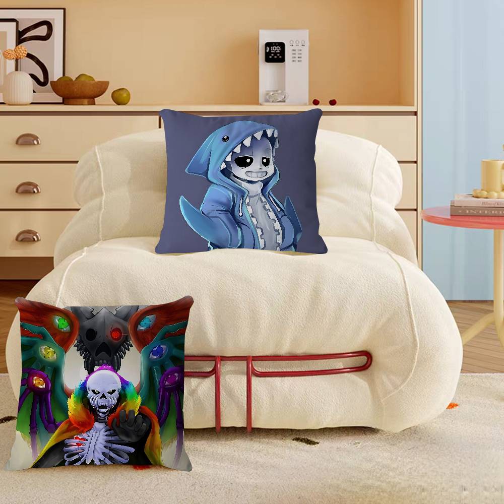 SANS U-Undertale Decorative Room Aesthetics Pillow Case Home Decor Bedroom Sofa Bed Couch Pillow Cover 45x45