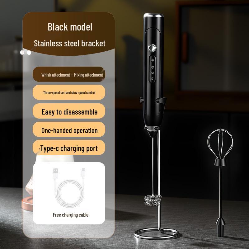 Wireless Electric Handheld Egg Beater & Milk Frother for Cream, Cake, Coffee, Baking