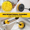 7pcs Car Beauty Deep Cleaning Drill Brush Set PP Multi-function Drill Scrub Kit Round Extension Pole Drill Attachment Floor