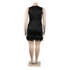 K2767 Slim Fit Casual Feather Hip-Hugging Vest Dress