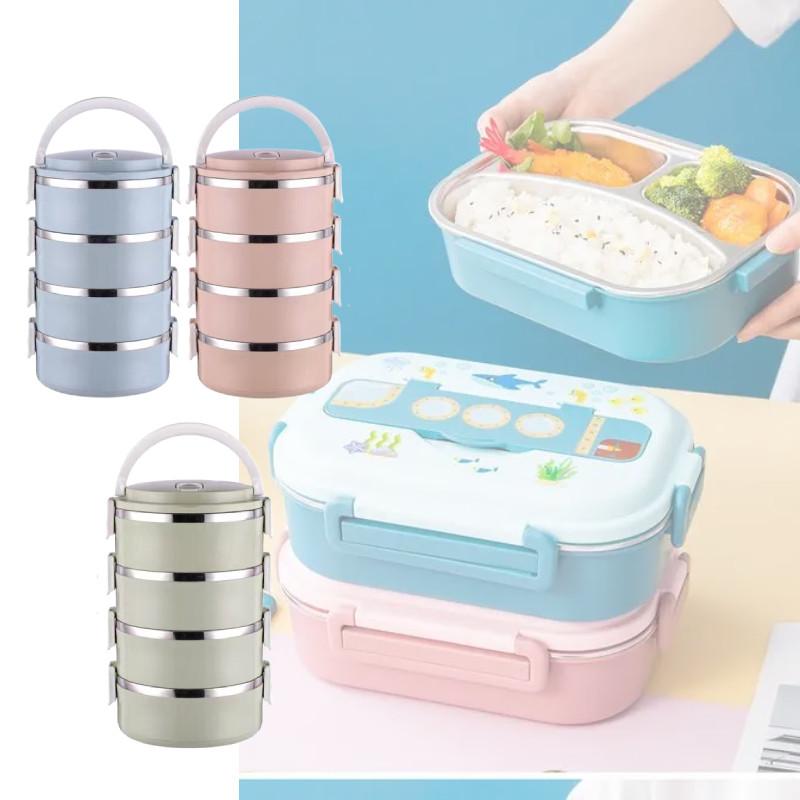 Steel Stainless Bento Container Large Capacity Adults Gifting Supplies Kitchen