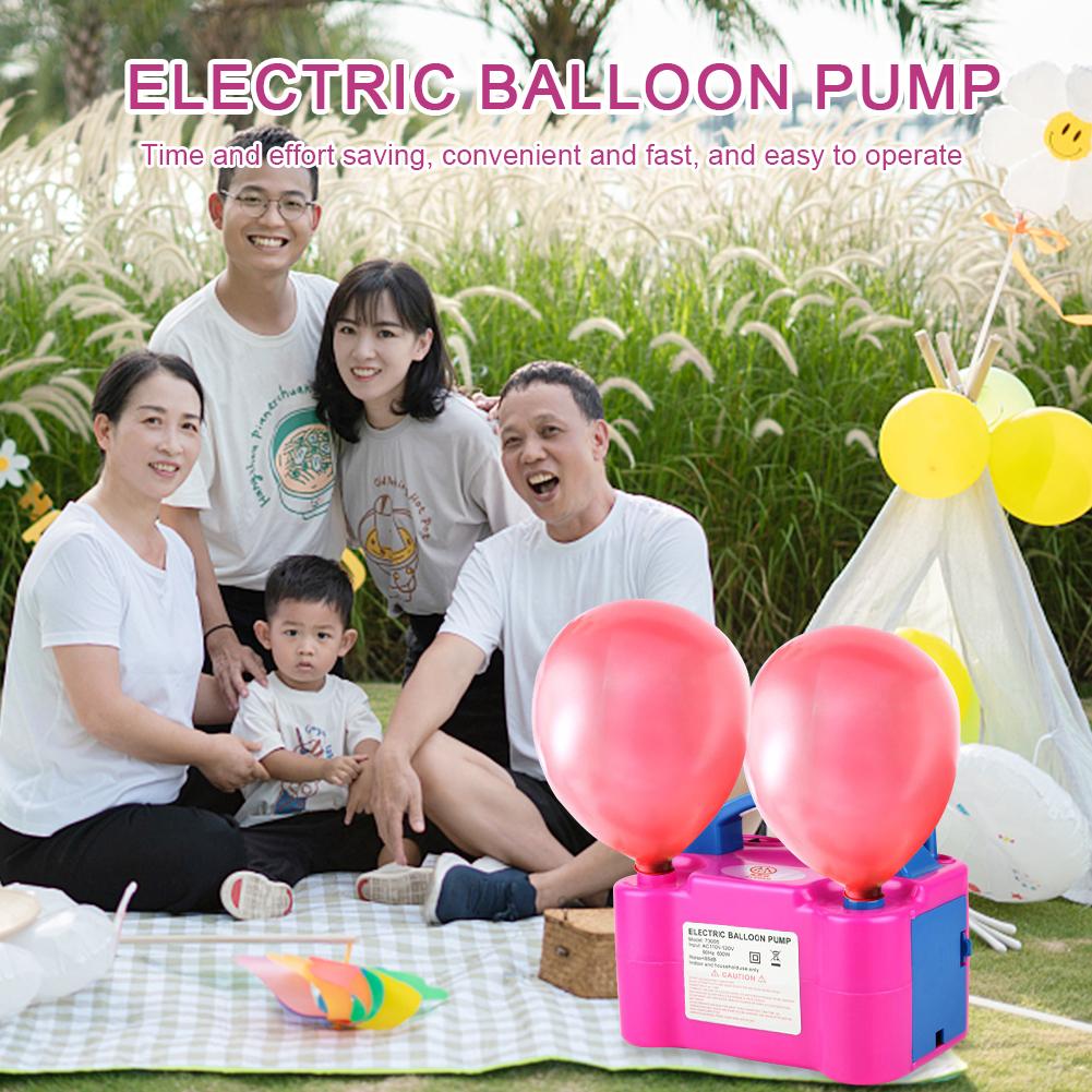 600 W Dual Nozzle Balloon Blower Pump Electric Balloon Pump Save Time 110V-120V 220-240 V Dual Nozzle Electric Balloon Inflator