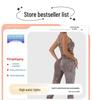Alpha High-Waist Tummy Control Seamless Yoga Pants - Peach