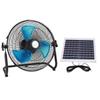 Solarbetriebener Bodenventilator 15W 12 Geschwindigkeitsstufen Digitalanzeige Wiederaufladbarer Bodenventilator für Außen