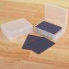 Průhledný plastový úložný box na karty Pocards Malý úložný box na karty Stolní organizér Klasifikační box Kancelářské potřeby
