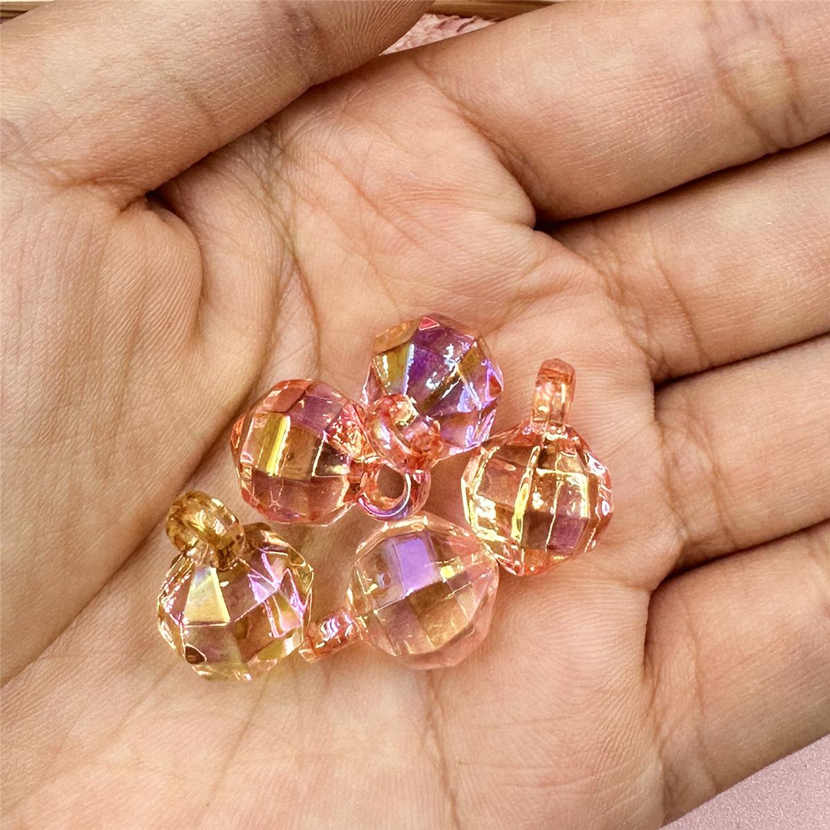 

Аксессуар из бисера, красочный кулон, акрил, прозрачные бусины «сделай сам», 5 шт., бусины 12*17,5 мм, круглые ювелирные аксессуары, аксессуары about 12*17.5mm темно-розовый