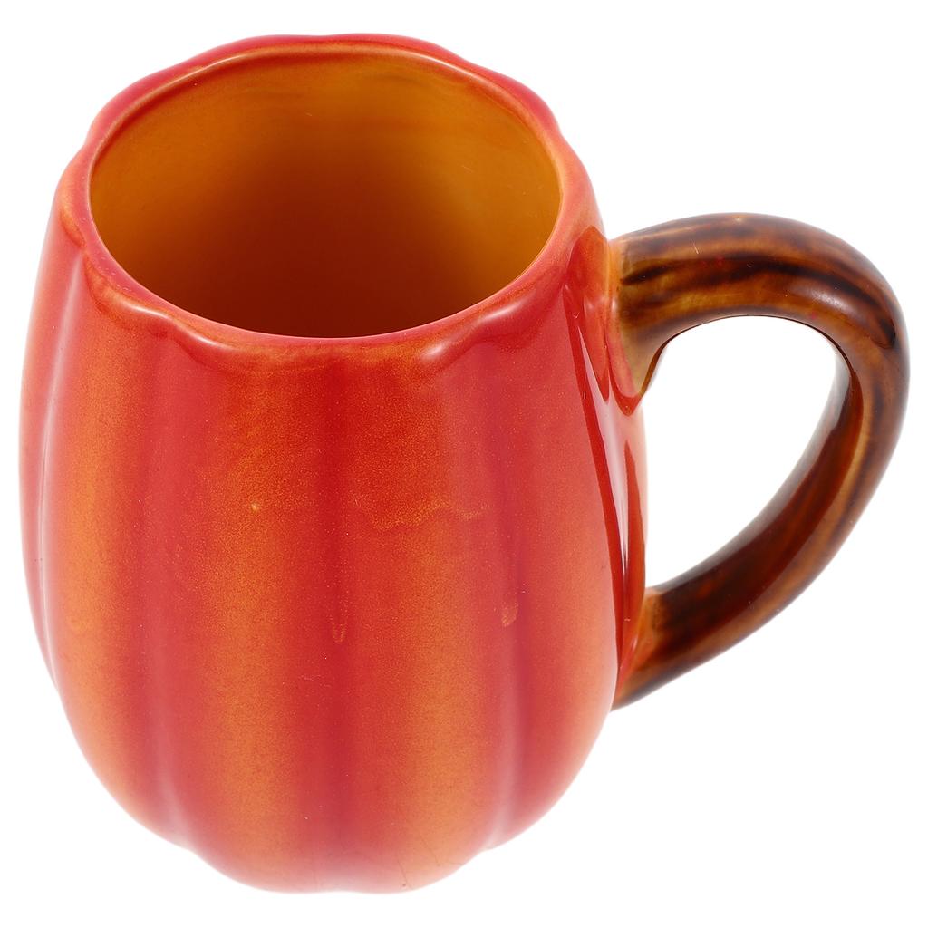 Halloween Pumpkin Coffee Mug Ceramic Vintage Pumpkin Shaped Tea Cup Thanksgiving Party Decoration Halloween Coffee Mug
