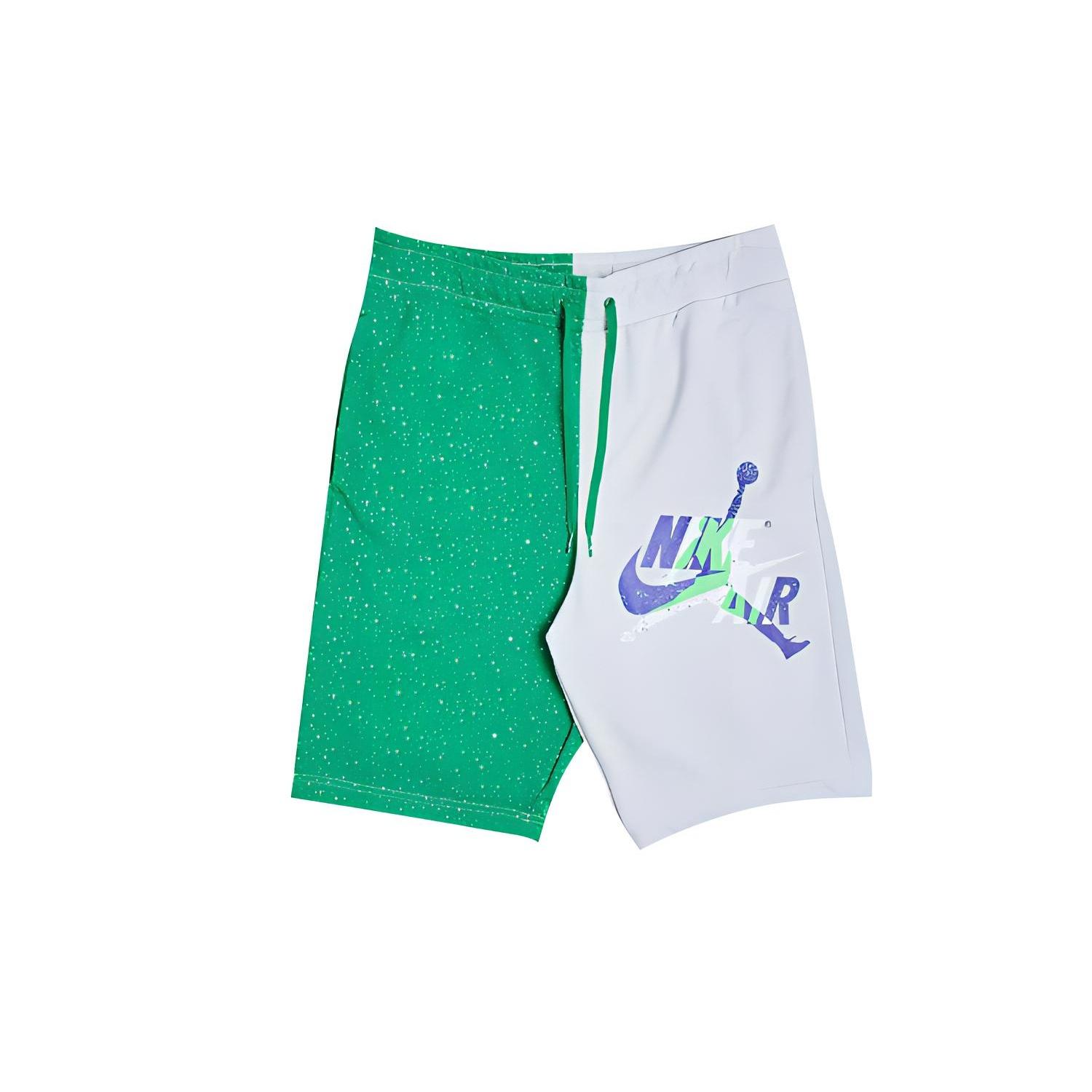 Air Jordan Men s Jumpman Classics Shorts Green  White  CK2854-028 M