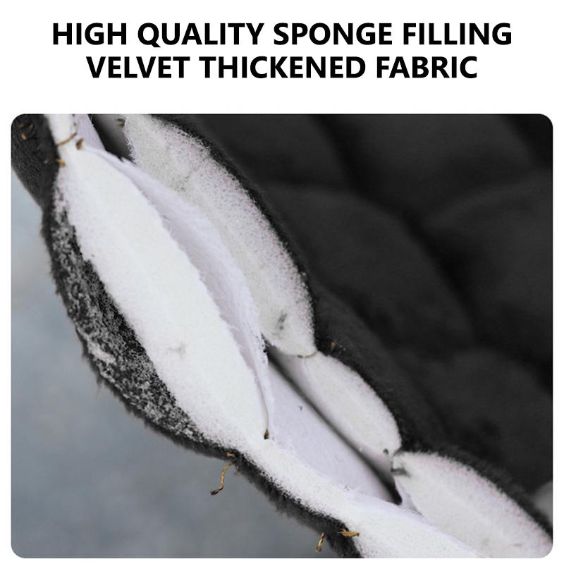 SEAMETAL Warm Plush Motorcycle Seat Cushion Cover Protector Winter Sponge Padded Seat Mat Electric Scooter Universal Wear-resisting Pad