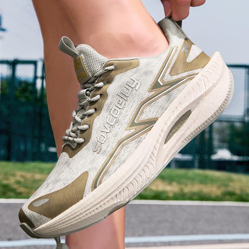 Herren Sports Spezialität Marathon Laufschuhe Carbonplatte Atmungsaktiv Leichtgewicht Damen Bequem Sportlich Rutschfest Dämpfung Stabilität Sneaker
