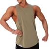 Beleumaneopaeleol Plain Muscle Sleeveless Khaki