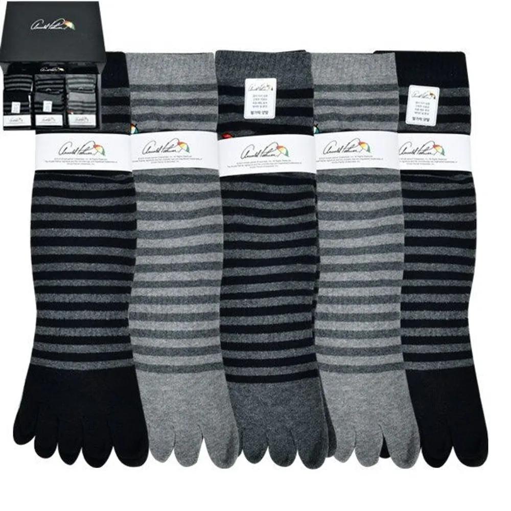 Arnold Palmer Simple Stripe Design Gentlemen s File Toe Long Socks 0057ku Random shipping (5 pairs) 26cm