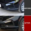2x Carbon Fiber Pattern Front Fog Light Lamp Cover Trim For Honda CRV 2023-2024