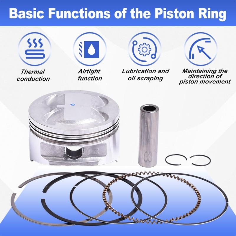 80mm Motorcycle Accessories Engine Piston Rings for Honda ATV TRX300EX A FOURTRAX 300EX 1993-1998 TRX300  TRX 300