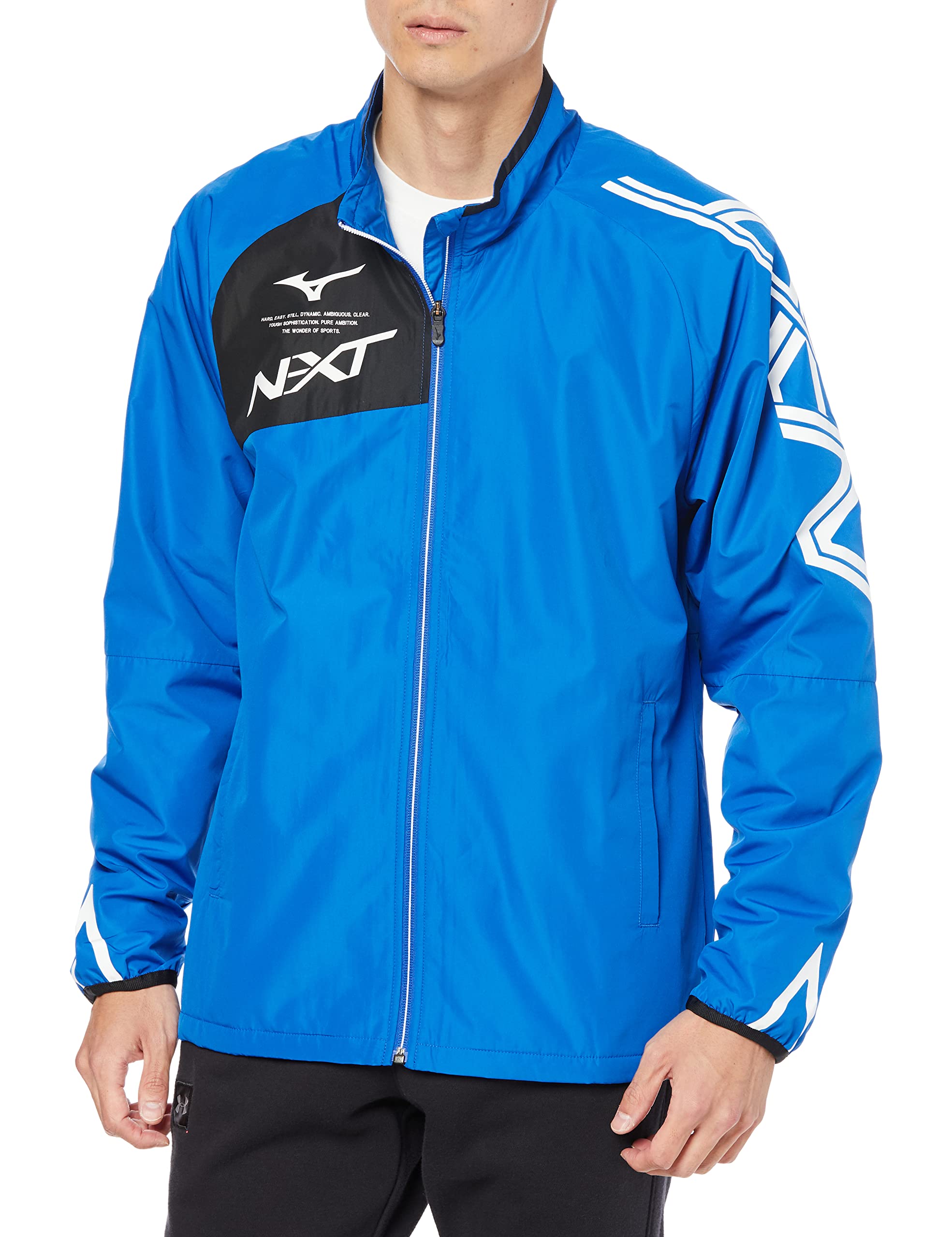 

Mizuno Breath Thermo Warmer and Peace Blue x Size S N-XT Jacket, Moisture-Wicking, Windproof, Water-Repellent, Black, (32JE2740)