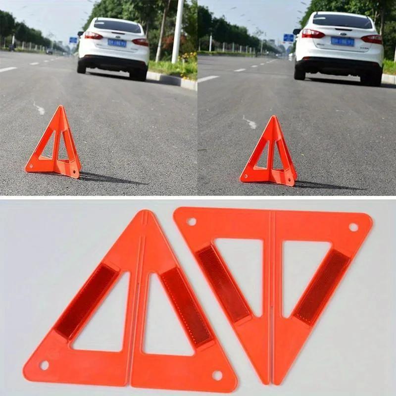 Kunststoff Auto Notfall Pannen Warnung Rotes Dreieck Reflektierend Sicherheitsrisiko Auto Stativ Faltbar Autos Stoppschild Ständer