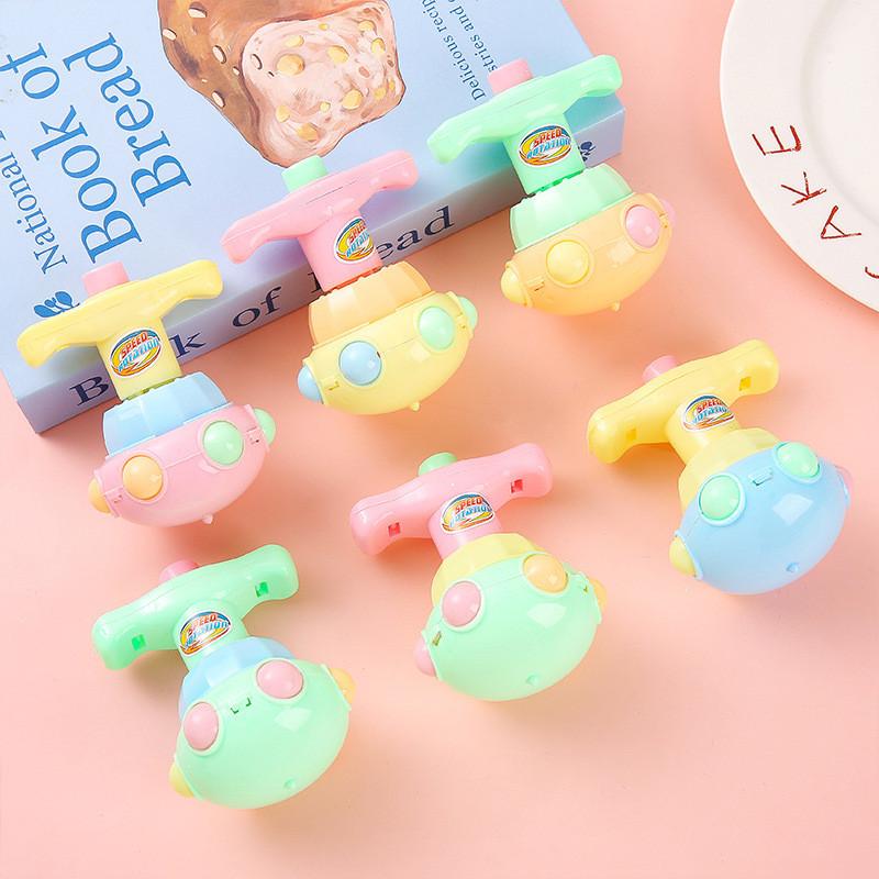 Colored Candy Press Type Rotating Gyroscope With Lighting Function Toy Children