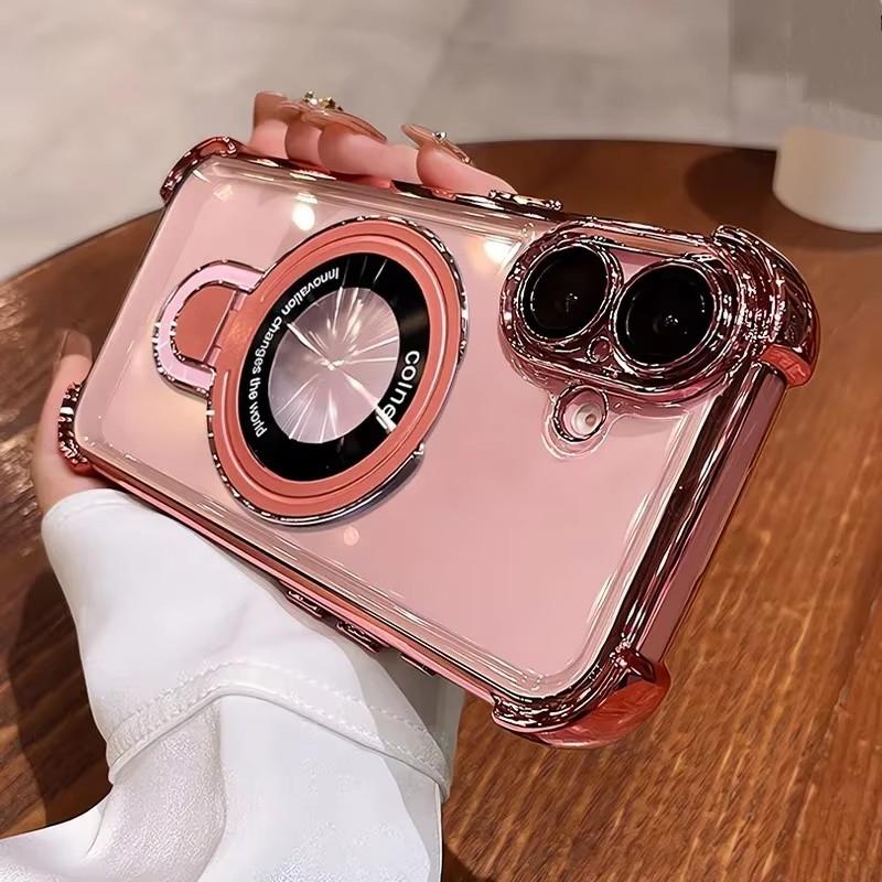 

Невидимый чехол-подставка Magsafe для iPhone 16 Pro Max 15 Pro с покрытием и подушкой безопасности Magsafe для iPhone 14 13 12 11 X Xs Max Xr iPhone 13