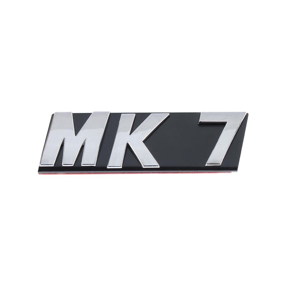 AABKY1 1pc 3D Metal MK5 MK6 MK7 MK7.5 Badge Emblem Car Sticker Front Grille Decor Decals For Volkswagen VW Jetta Touran POLO Golf 5 6 7