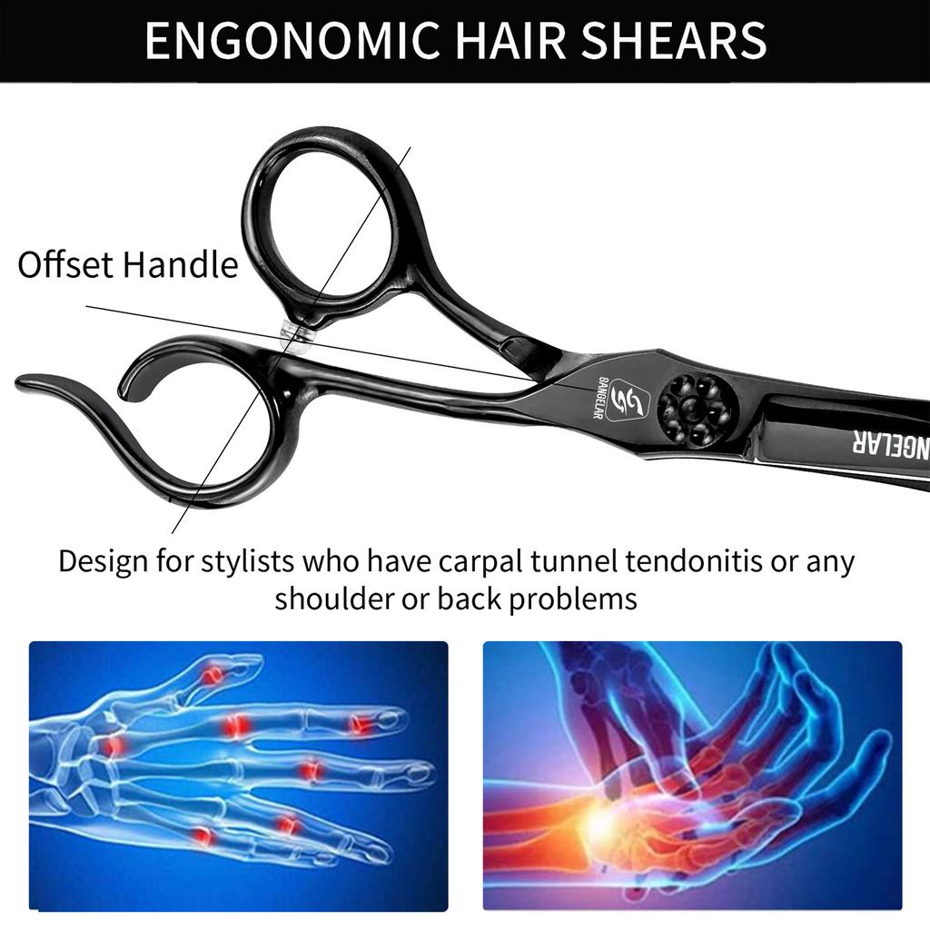 SANGELAR 6-Zoll-Profi-Haarschneideschere, spezielles Design, gutes Preis-Leistungs-Verhältnis, stilvoll und schön, sehr empfehlenswert