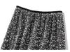 Autumn 2023 Women's Bodycon Sequin Midi Skirt with Back Slit (D8035)