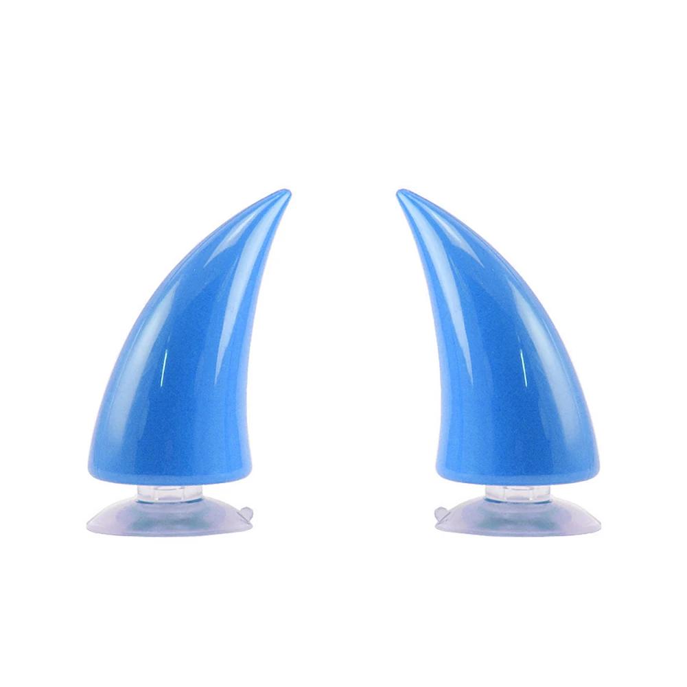 Devil Horn Helmet Horns Decorative Horn Anti-scratch DIY Mortorcycle Rubber Helmet Devil Horn with Suction Cup Tape Helmet Decor