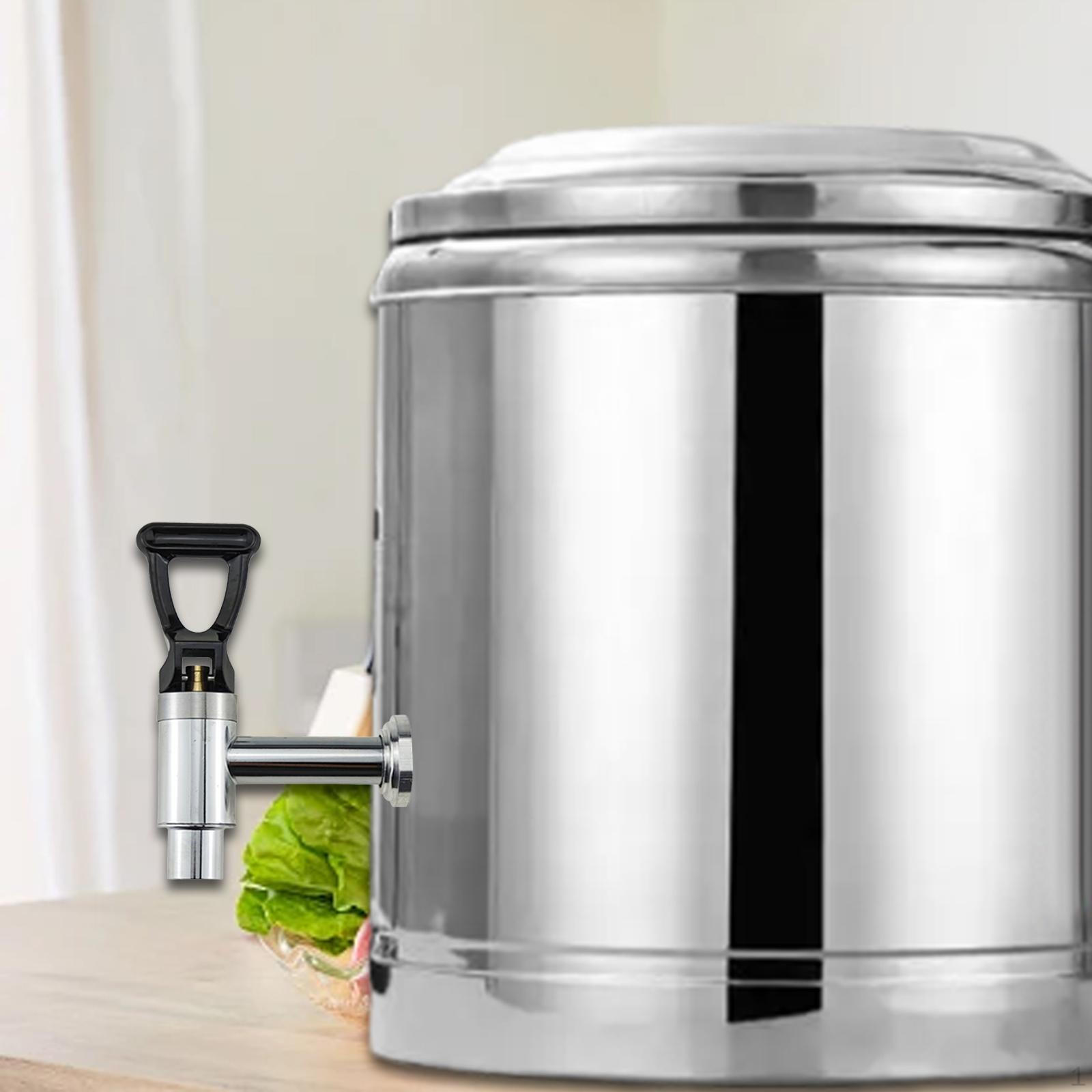 

Кофейный кран для напитков, дозатор напитков, сборка из нержавеющей стали для барной стойки, дома Black 9.8cmx1.6cm