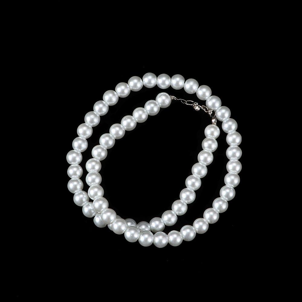 Women White Cultured Strand Freshwater Necklace Pearl 7-8mm