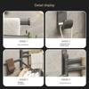 Rotary Towel Rack Perforated Toilet Rack Towel Bar Bathroom Artifact Towel Rack