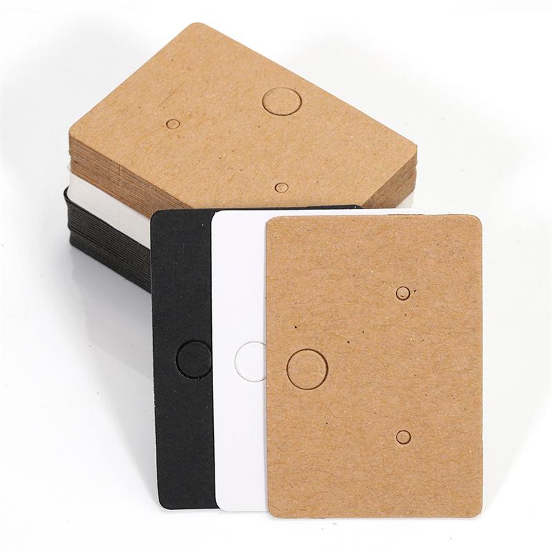 100 Stück grenzüberschreitender 4,5 * 3,2 cm Verpackungskarton DIY Ohrschmuckkarte