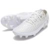 Under Armour FG Firm Ground Artificial Turf Wear Resistant And Lightweight Soccer Shoes Unisex Gray White Sneakers 3027707-100